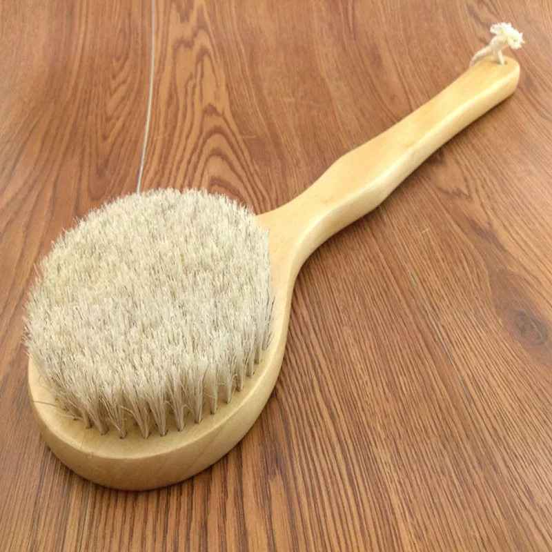 2018 Новая натуральная щетина деревянная длинная ручка конский волос ванны для