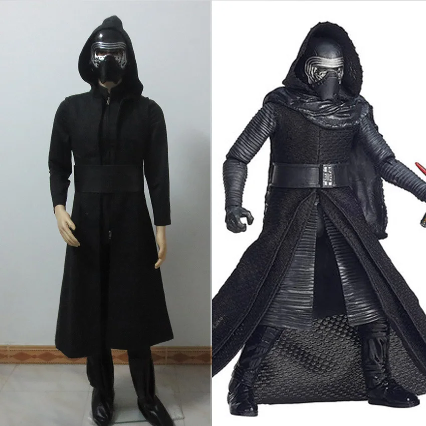 Костюм для косплея «звездная звезда Wars7 The Force Awakens Kylo Ren» с черным плащом на Рождество