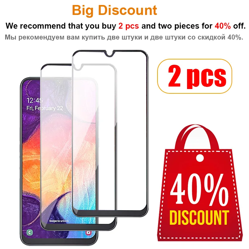 Защитное стекло для экрана Samsung galaxy a50 закаленное защитное a 50 samsunga50 galaxya50|Защитные