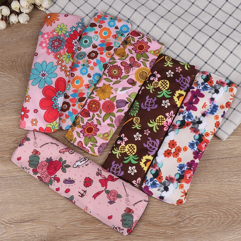 

Flower Printed Lady Cloth Menstrual Pads Reusable Bamboo Charcoal Fleece Inner Waterproof Mummy Pads For Women
