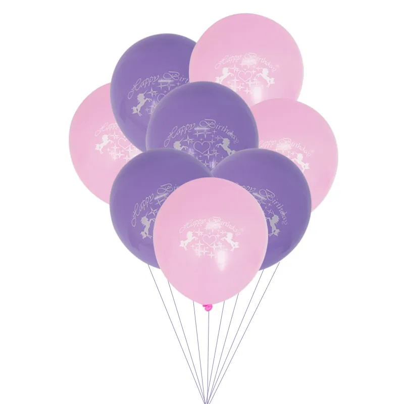 10pcs balloons Cyuan 7 трубок Единорог день рождения держатель воздушных шаров латексные шары палка колонна-подставка для детей день рождения вечеринка для малышей вечерние принадлежности - Цвет: 10pcs balloons