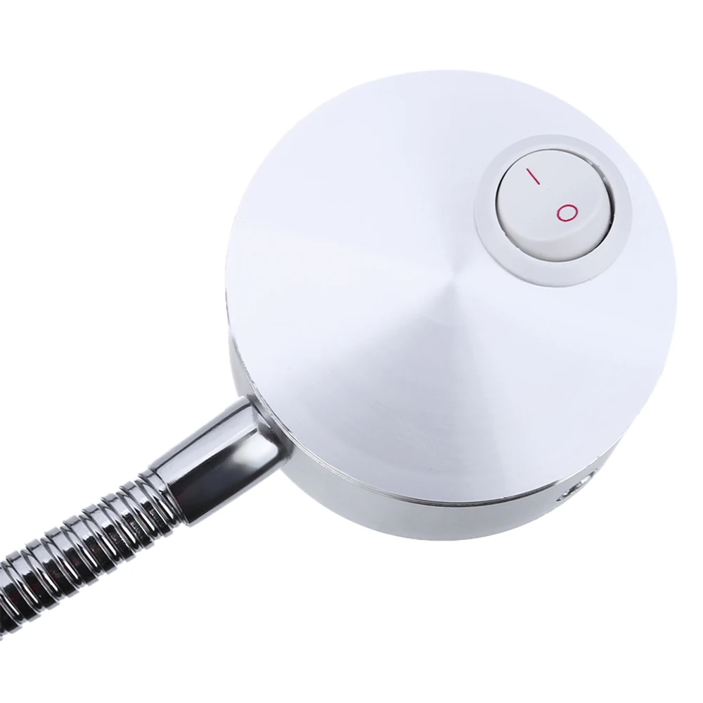 Светодиодный светильник для спальни серебристый с переключателем 5 Вт 90-260 В