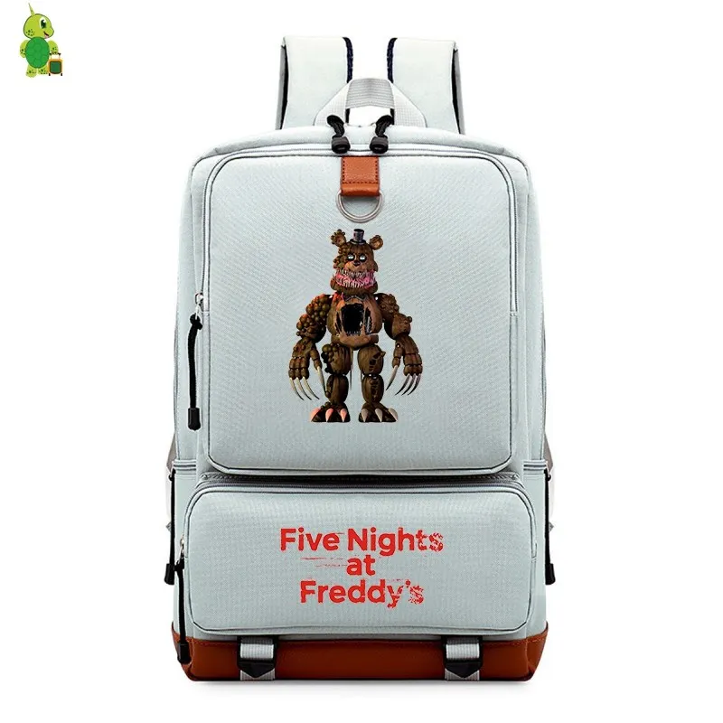 Рюкзак Five Nights At Freddy's 2 FNAF для женщин и мужчин, рюкзак для ноутбука, школьные сумки для подростков, мальчиков, девочек, парусиновые дорожные сумки - Цвет: 23