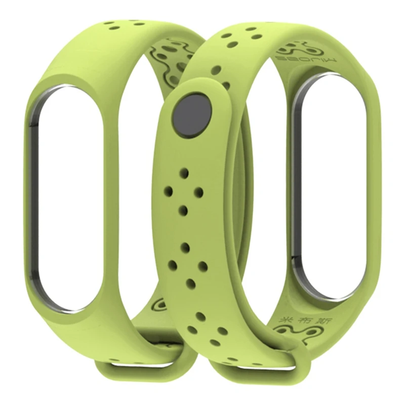 green Браслет mi jobs mi Band 4, силиконовый браслет, браслет mi band 3, аксессуары для браслета mi Band 3, умный ремешок для Xiaomi mi band 3 - Цвет: green