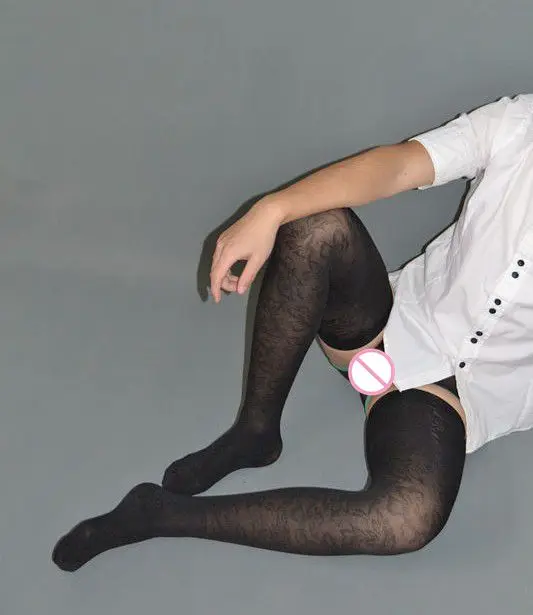 2017 сексуальные черные длинные мужские тотемные Ультратонкие чулки|men stockings|stockings