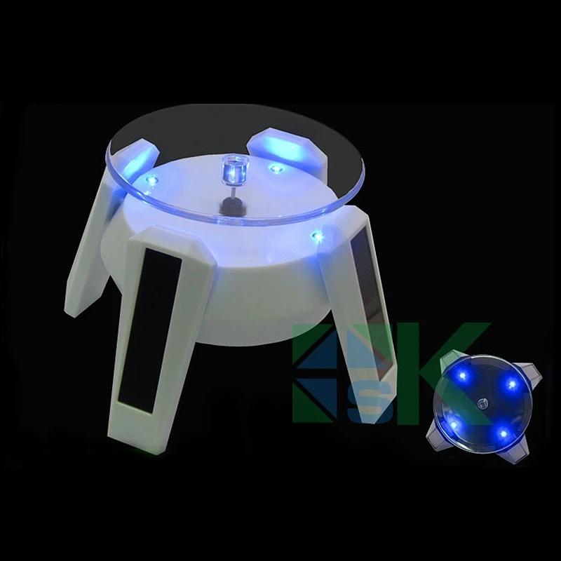 Популярная модная белая черная новинка на солнечной энергии вращающаяся 360