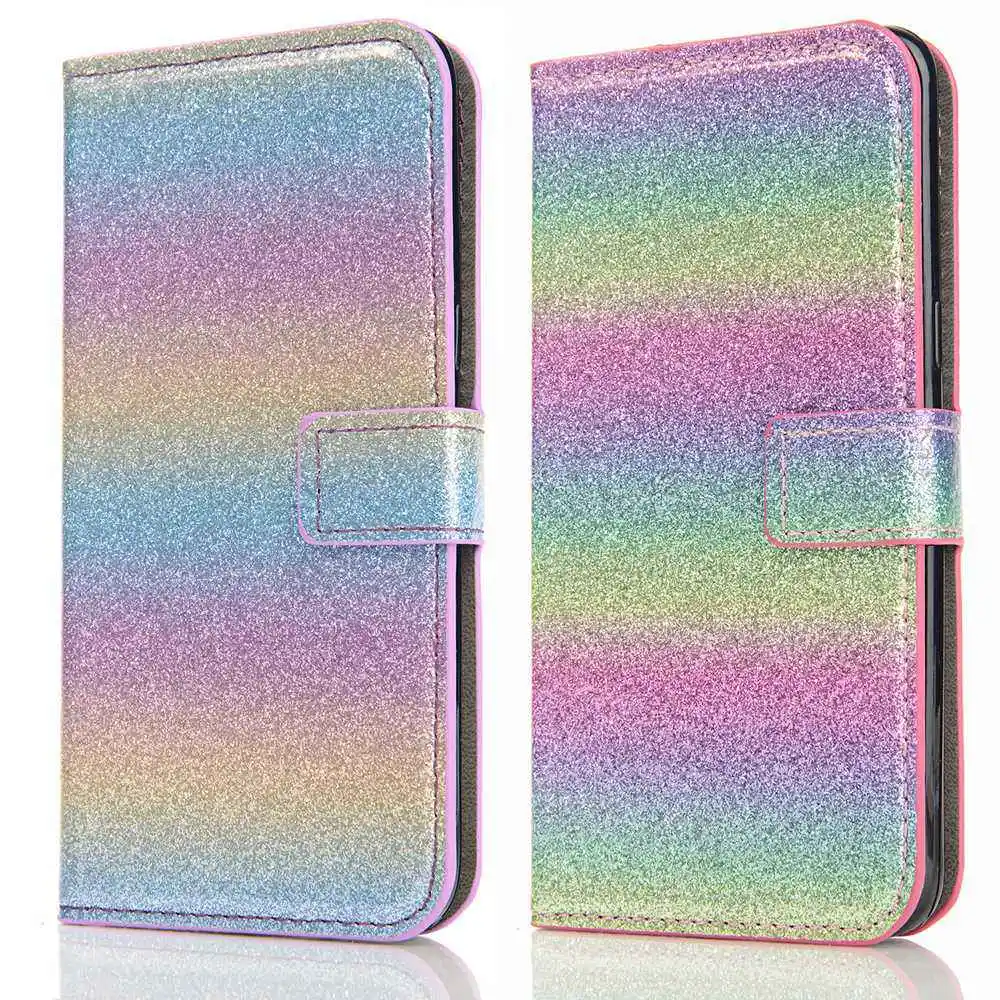 KISSCASE радуга кожаный телефон чехол для iPhone 6 6s 7 8 Plus X 5 5S SE XS MAX XR кошелек Магнитный