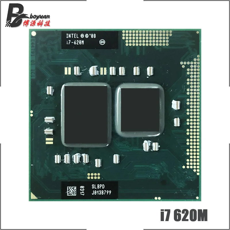 Процессор Intel Core i7 620M SLBTQ SLBPD 2 6 ГГц двухъядерный четырехпоточный процессор 4 Вт 35