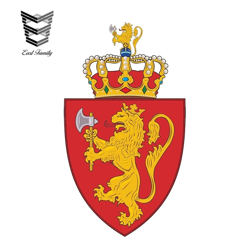 EARLFAMILY 13 см x 7 5 Стайлинг автомобиля Норвежское стандартное оружие автомобильная