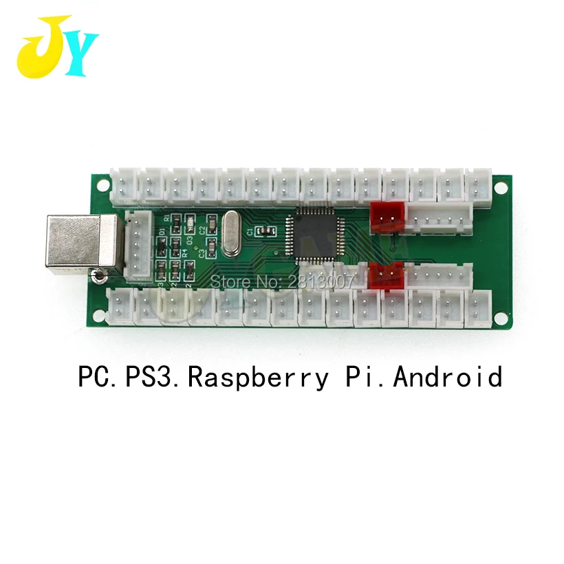 Игровой джойстик для ПК, PS3, Raspberry Pi, Android, 2 игрока, с нулевой задержкой