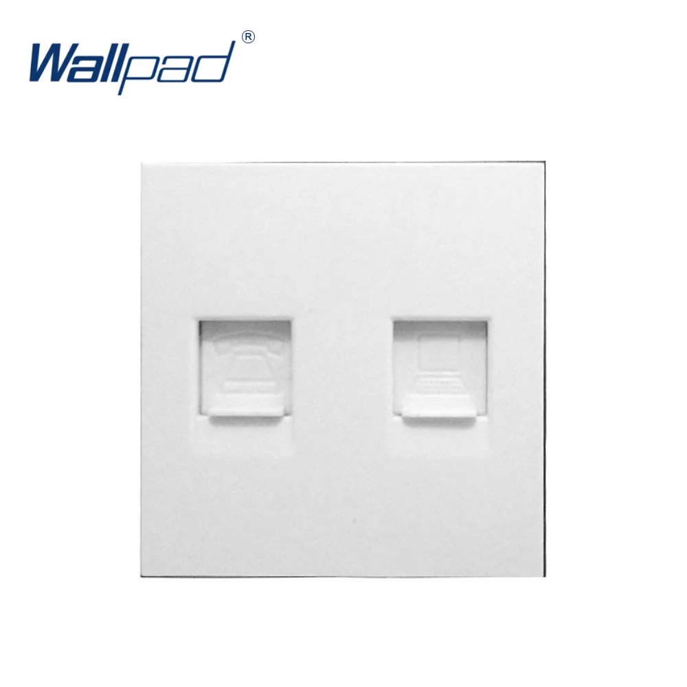 Wallpad TEL и COM Socket DATA Ethernet RJ45 CAT6 Outlet функциональная клавиша для настенного белого