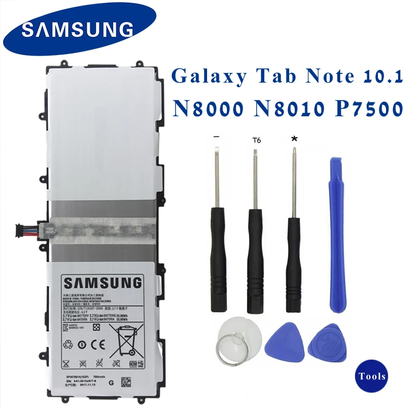 

Оригинальный аккумулятор для планшета SAMSUNG SP3676B1A, для Samsung Galaxy Tab 10,1 S2 10,1 N8000 N8010 N8020 P7510 P7500 P5110 P5100 7000 мАч