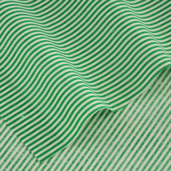 100% хлопковая ткань пэчворк в зеленую и белую полоску дизайн куклы сделай сам