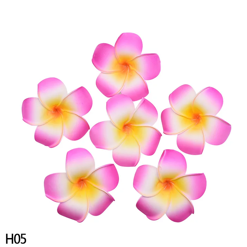 H05 10 шт. 5/6/7/8/9 см Плюмерия мыло ФРАНЖИПАНИ цветок искусственного шелка поддельное Яйцо цветок для Свадебная вечеринка дома украшения для самодельного изготовления - Цвет: H05