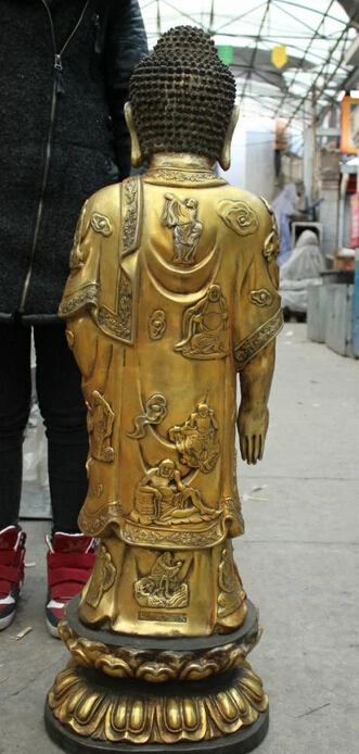 Оптовая завод 44 &quotТибет Бронзовый Свинка Архат Храм Лотоса Шакьямуни Будда