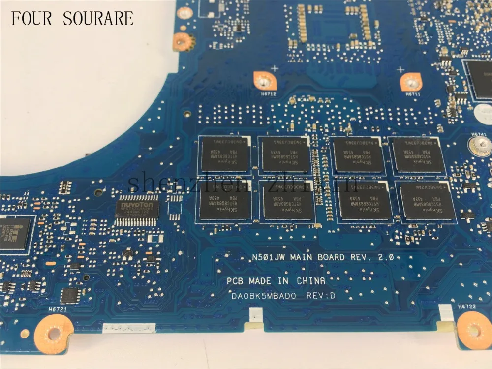 Четыре источника для ASUS N501J UX501J G501J UX50JW N501JW материнская плата ноутбука I7-4720HQ