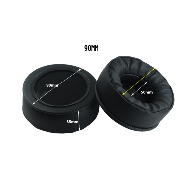90 мм овчины Замена пены амбушюры подушки для sony MDR-V700 Z700 для Sennheiser HD424 HD205 HD440 наушники