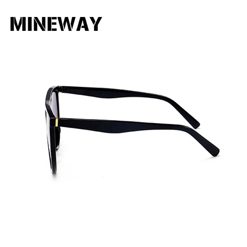 MINEWAY Ким Кардашьян тонкие тени солнцезащитные очки Ретро стиль плоская подошва