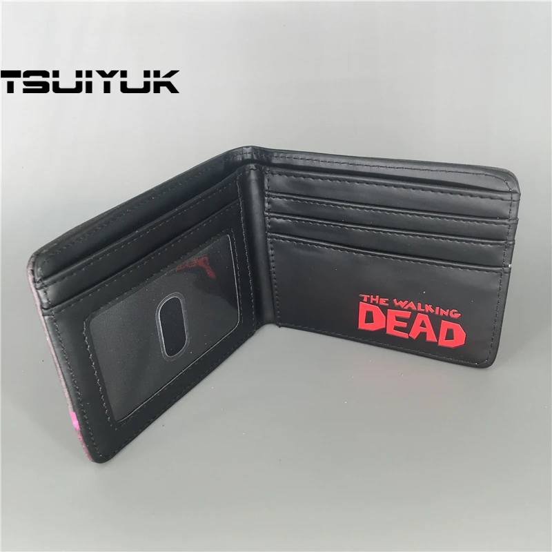 Кошельки Ходячие мертвецы персонаж кожаный кошелек подарок для Подростковая