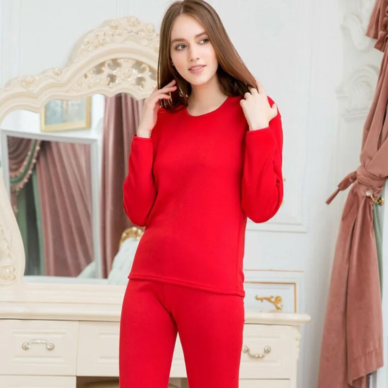 BR Термобелье пара женщин/мужчин флис утолщение Осень Зима рубашка+ брюки комплект из 2 предметов теплые кальсоны термобелье комплект - Цвет: BR
