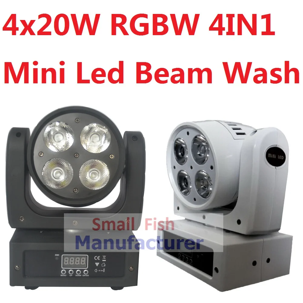 Светодиоды 4x20 Вт 4 в 1 сверхкомпактные LED-лампы с движущимся лучом для дискотек