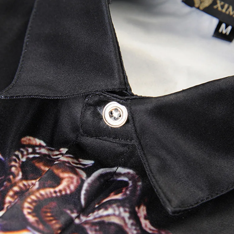 Хит продаж 2019 Весенняя Мужская рубашка с цифровым дворцовым принтом длинным