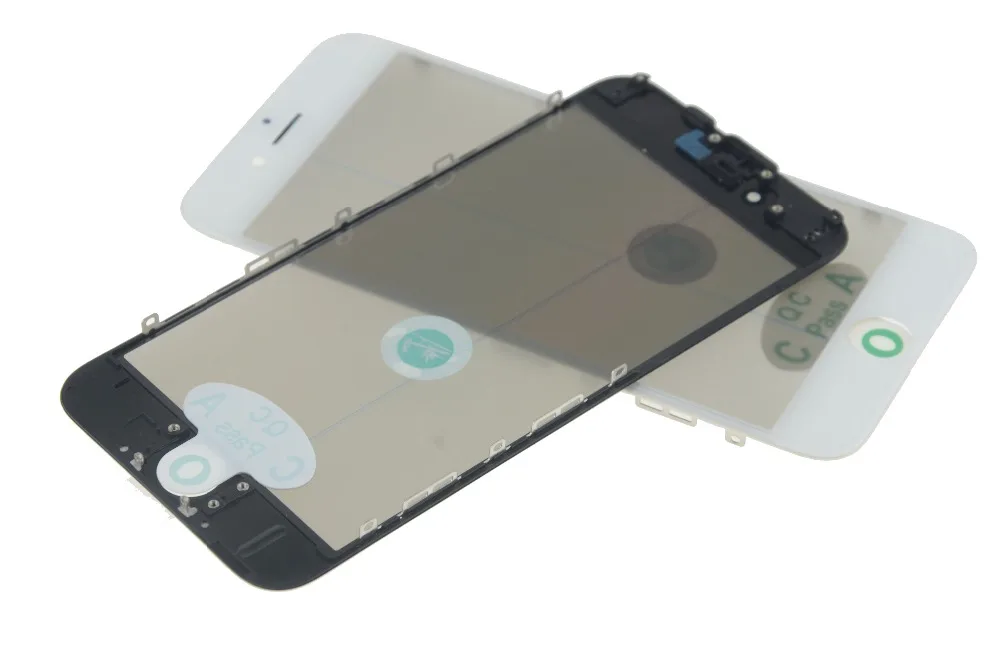 50XMAIJIEKE AAA 4 в 1 переднее внешнее стекло с рамкой OCA Poalrizer Замена для iPhone 5 5S 6 6s 7 8 plus