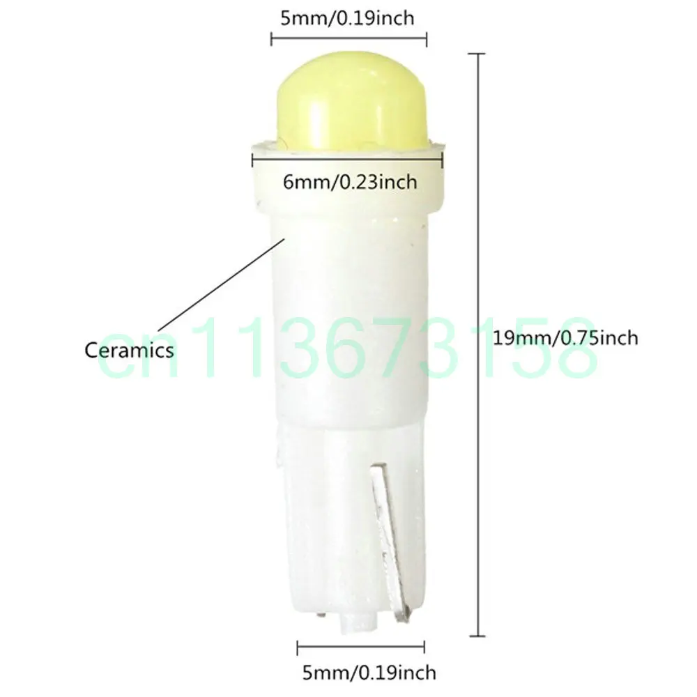 10 шт. 12V 20Lums белый T5 / 74 73 2723 2721 1 SMD светодиодный Авто клиновидные боковые датчик