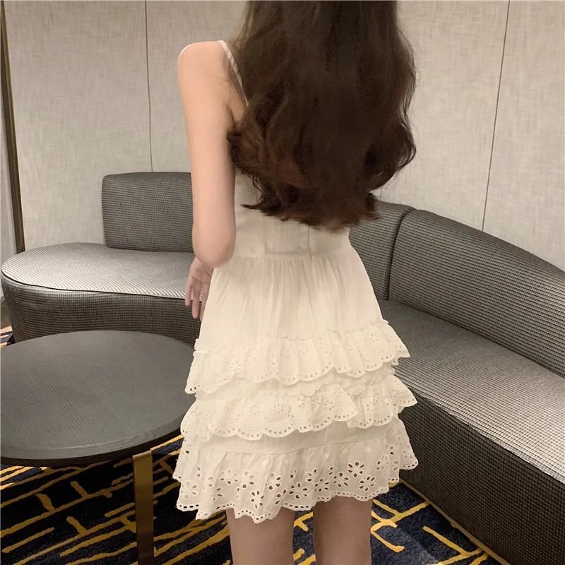 2019 летнее женское пикантное платье vestidos De Verano кружевное мини трапециевидной