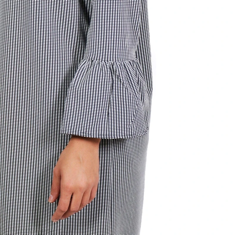 VWMYQ Plus Size Striped Dress Women Big Clothing Butterfly Long Sleeve O-Neck Large Sizes Casual Straight 4XL 5XL 6XL | Женская одежда