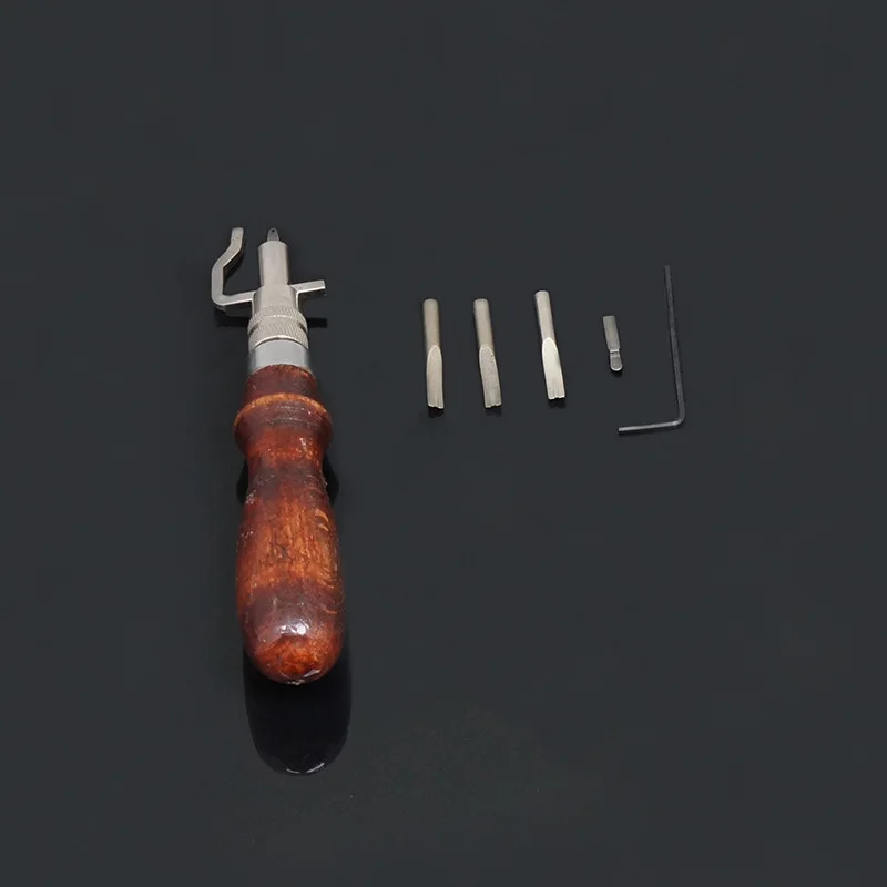 Leather Craft Cloth Wood Handle Scratch Awl Tool Multi-purpose Cut Edge Digging Groove Pressure Side Multiple Uses | Дом и сад