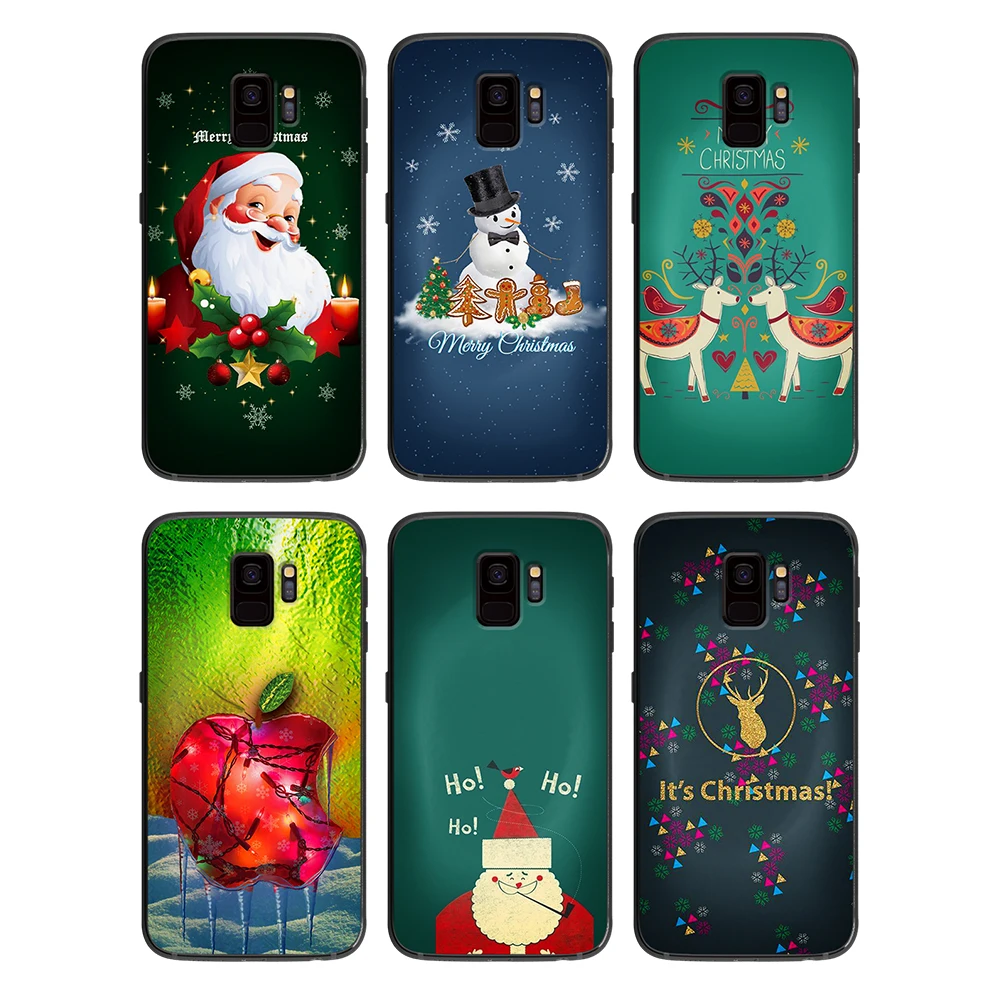 Мягкий чехол для телефона с рождественскими огнями samsung Galaxy S6 S7 S8 S9 S10e Plus Note 8 9