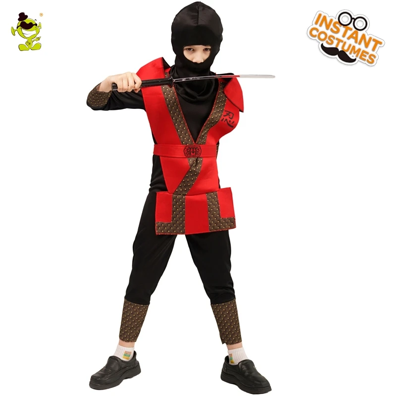 Классические костюмы ниндзя на Хэллоуин для мальчиков Детские ролевые игры