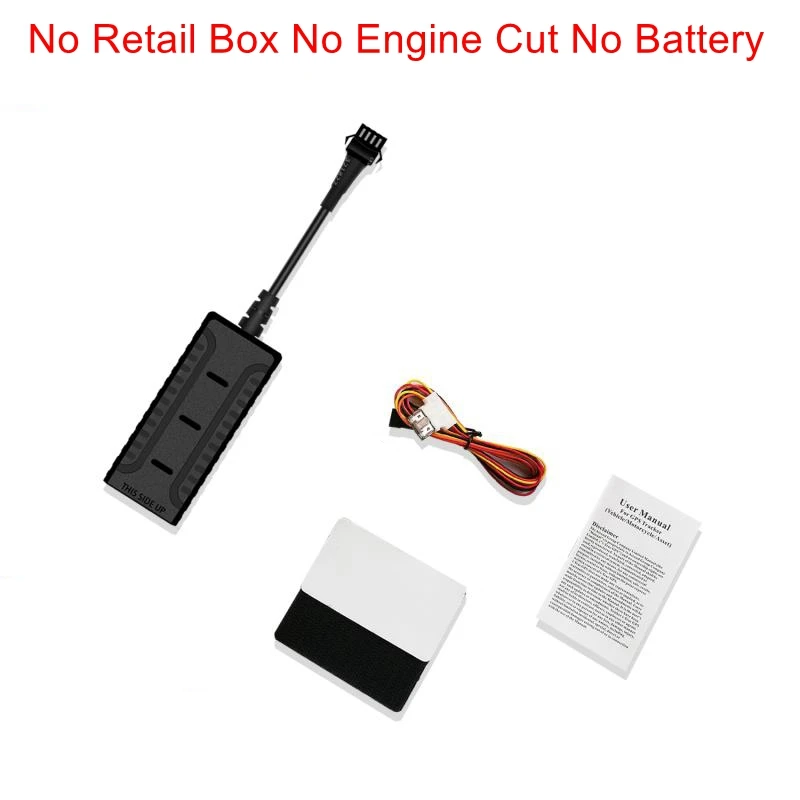 No Battery No box Китай Мини gsm gprs мото rcycle мото автомобиль gps трекер локатор отслеживающее устройство Противоугонная сигнализация с двигателем - Цвет: No Battery No box