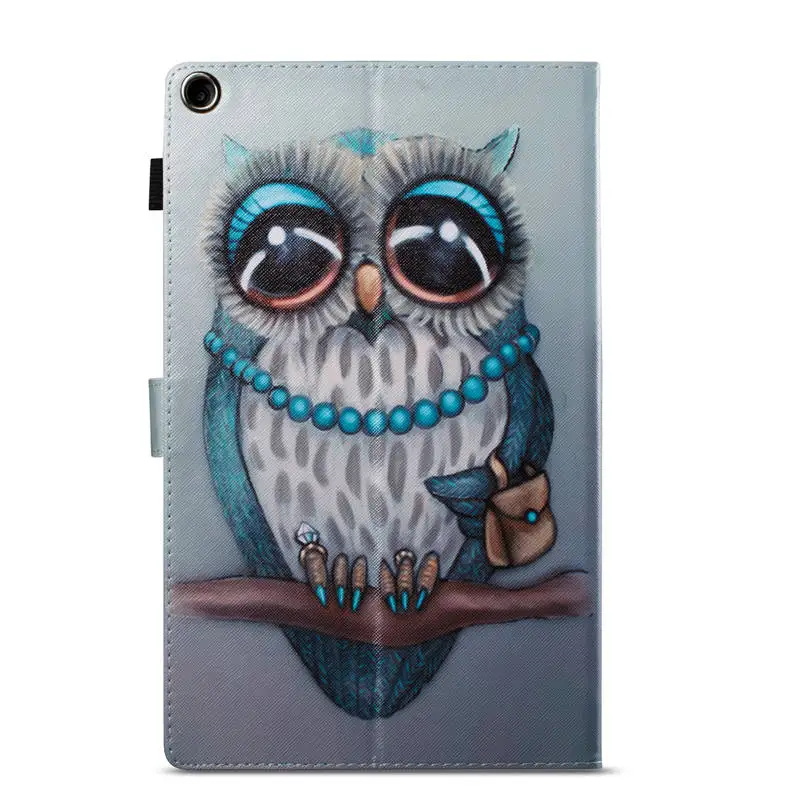 Чехол из искусственной кожи с 3D рисунком цветов для Amazon Fire HD 10 2017 1 дюйма