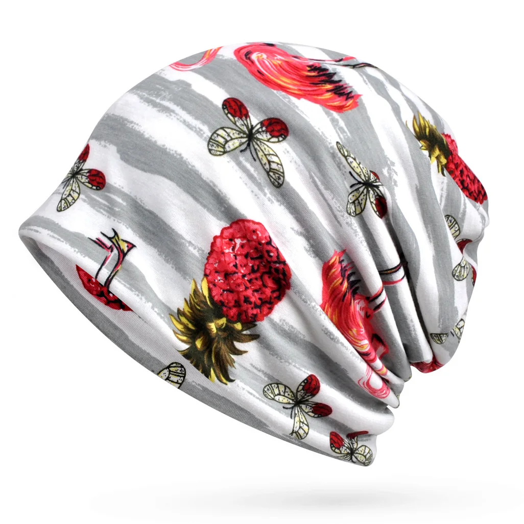 Новинка 2019 модная Женская Весенняя Летняя трикотажная голубая Белая Шапка-бини с