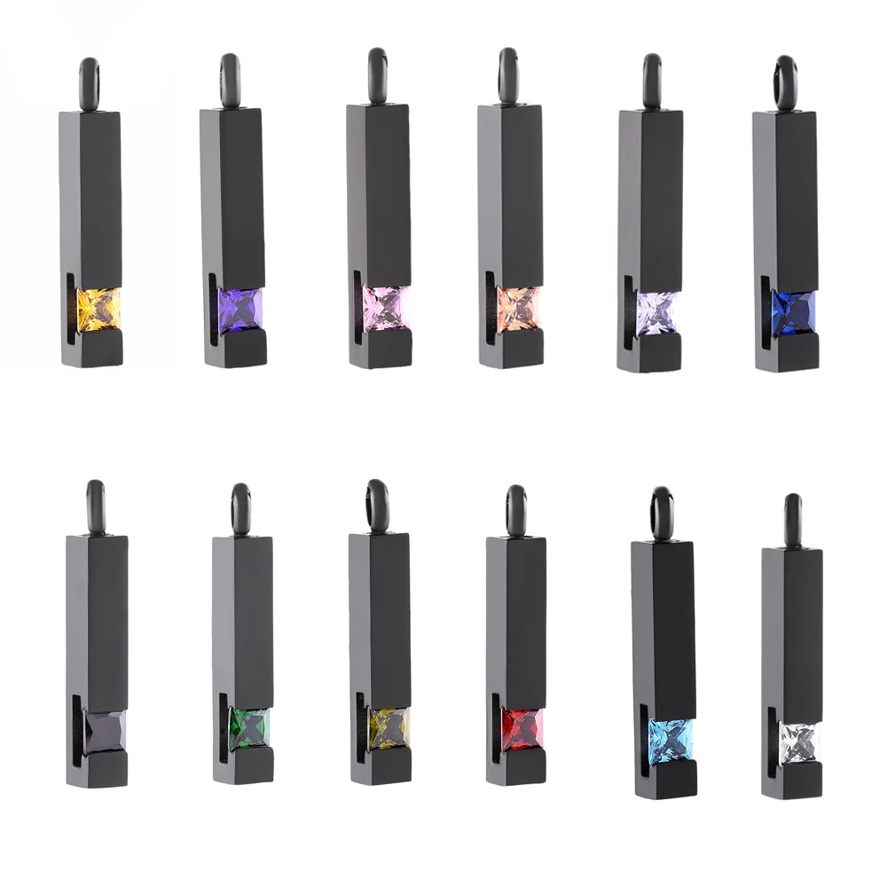 Ювелирная урна для кремации Crystal куб из нержавеющей стали памятный кулон праха