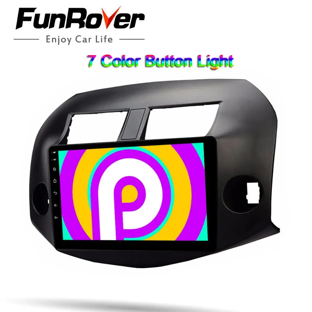 Автомагнитола FUNROVER для Toyota RAV4 9 0 2005 2 din 2.5D + IPS Android 2013 dvd gps навигация|Автомагнитолы|