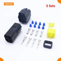 5sets kits high quality 4pin way super sealed waterproof electric wire connector plugs for car free shipping