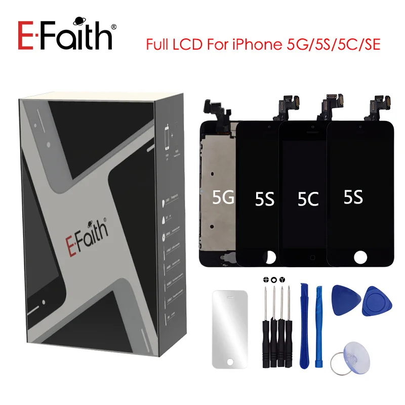 3 шт./лот полный комплект ЖК-дисплей для iPhone 5 дисплей сенсорный экран Главная