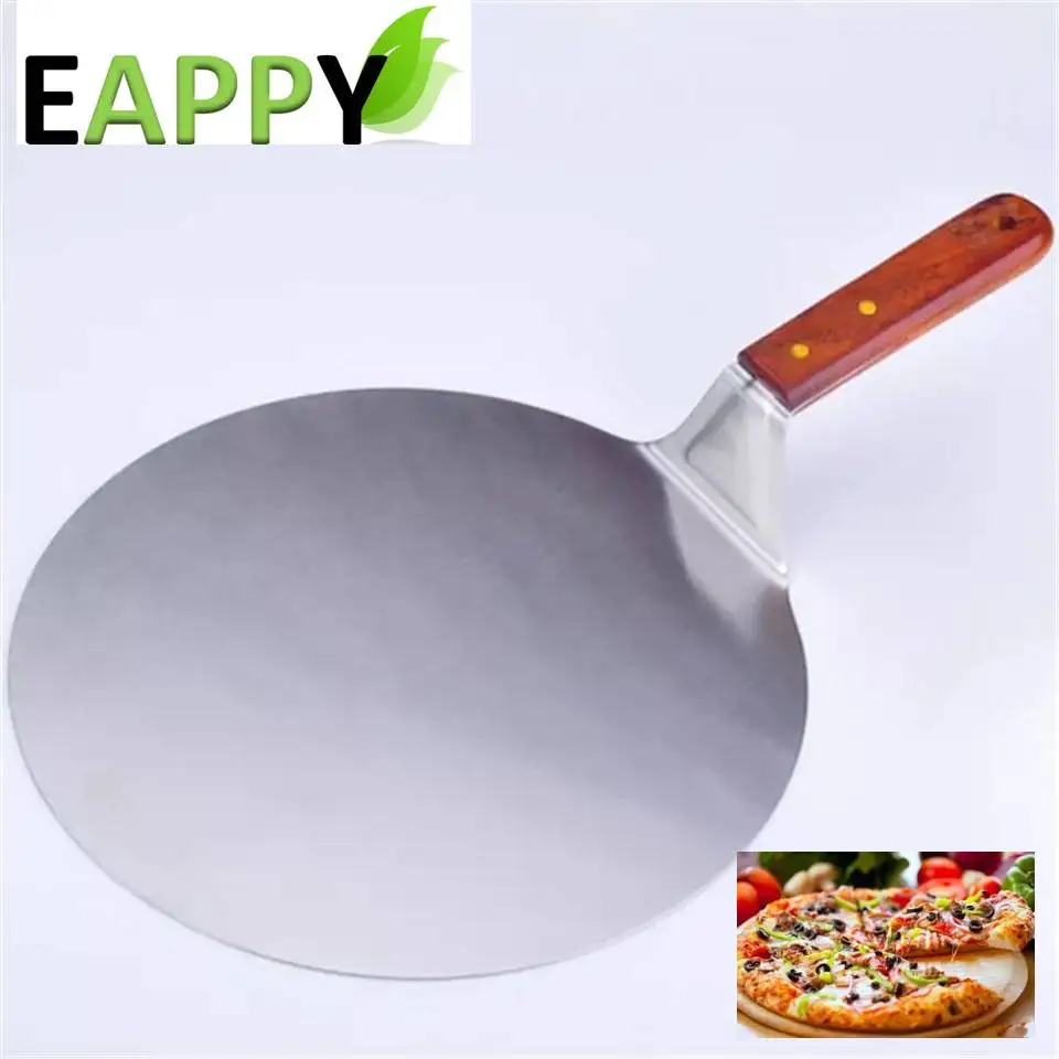 EAPPY нержавеющая сталь нож для пиццы лопата с деревянной ручкой лопатка торта