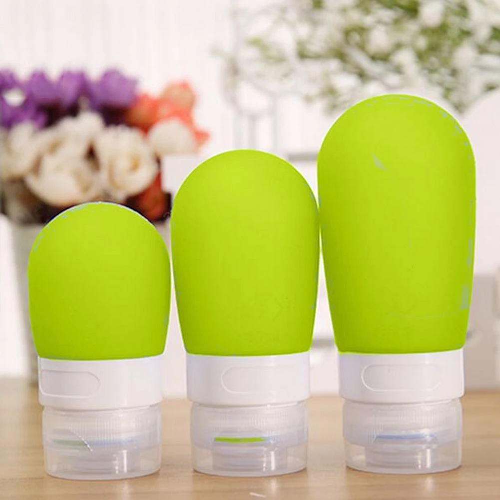 Portable Silicone Travel Bottle Lotion Shampoo Cosmetic Empty Mini Container | Красота и здоровье