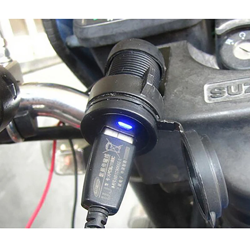 12V Водонепроницаемый мотоцикла Руль Fatbar для руль зарядное устройство мобильного