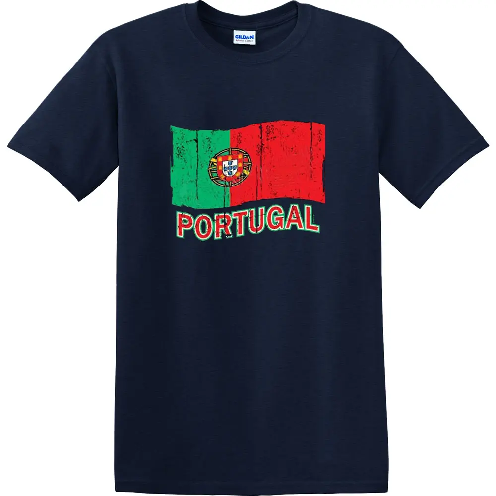 Португалии флаг взрослых Футболка бедствия португальский Cool Tee for Для мужчин-1060C |