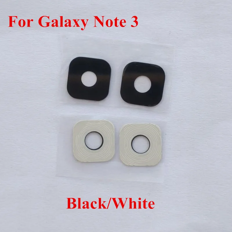 

2PCS Black/White Rear Back Camera Glass Material Lens with sticker for Samsung Galaxy Note 3 N900 /Note3