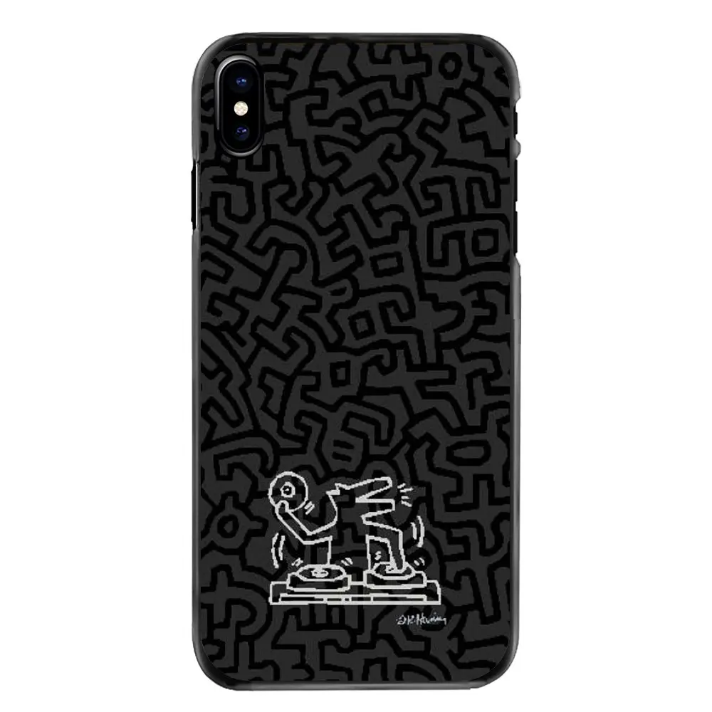 Кит Харинг работает узор Art ярким принтом для Samsung Galaxy A3 A5 A7 A8 J1 J2 J3 J5 J7 премьер 2015 2016