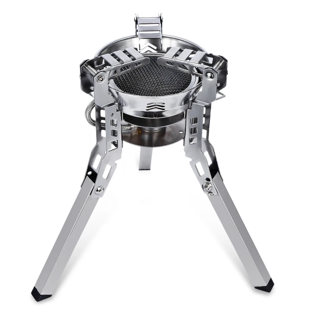Foldable 3800W Split Gas Stove Outdoor Hiking Picnic with Pouch Burner for BBQ Tableware Camping Equipment | Спорт и развлечения