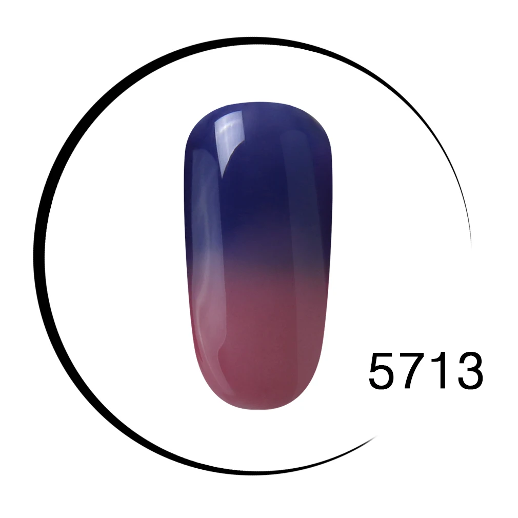 5713 Elite99 100 цветов, термо-Гель-лак для ногтей, меняющий цвет, замачивается, УФ-Гель-лак хамелеон, светодиодный Гель-лак для ногтей - Цвет: 5713