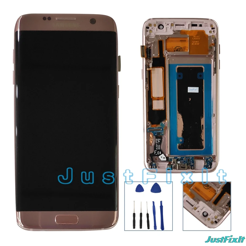 Для Samsung Galaxy S7 Edge G935F G935FD сгорающий ЖК дисплей с сенсорным экраном дигитайзер 5