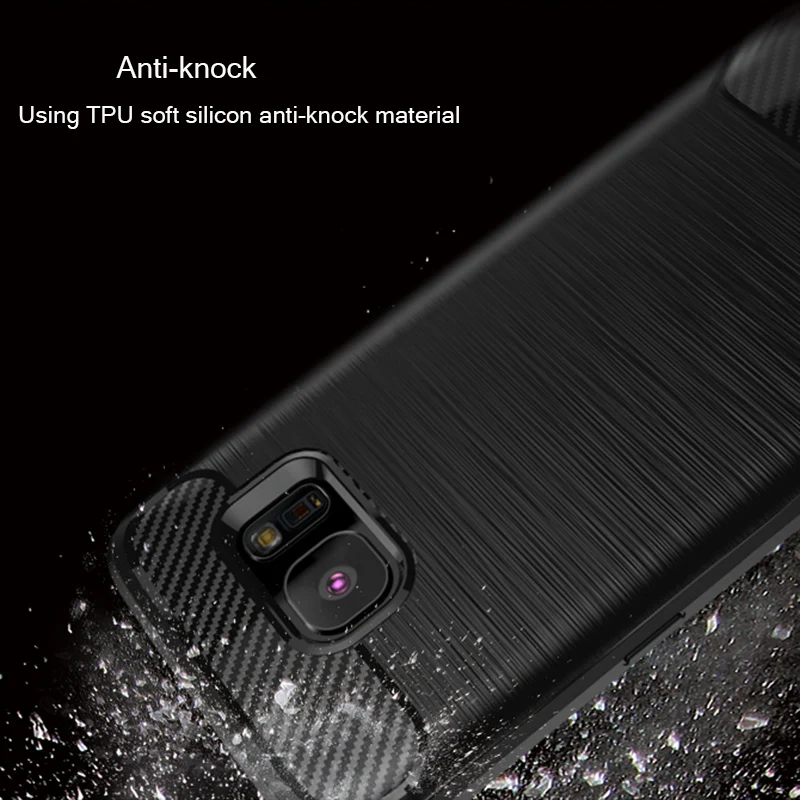 Quusimple Телефон чехол для Samsung Galaxy S7 край крышки углерода Волокно Мягкий